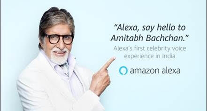 Big B 1st celebrity voice on Amazon Alexa in India