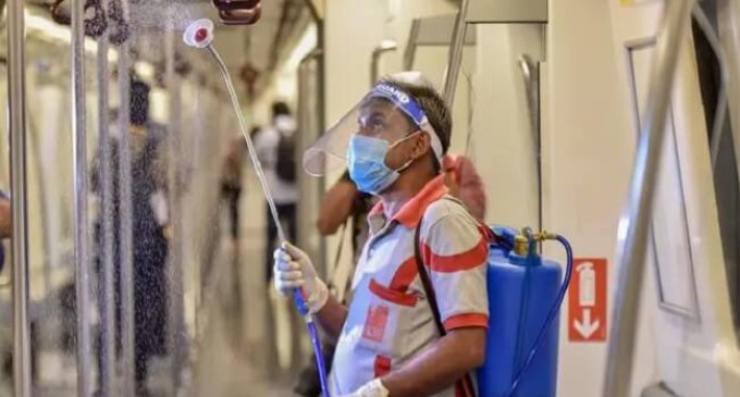 With ‘Do not sit here’ stickers, no cash transactions Delhi Metro services resume with strict protocols