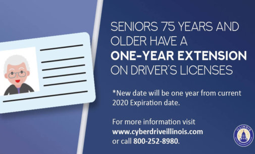 Illinois Drivers 75 and older, get automatic one-year license extension