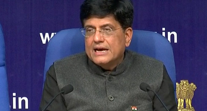 India’s overall export declined by 25.42 pc during April-June 2020 YoY: Piyush Goyal