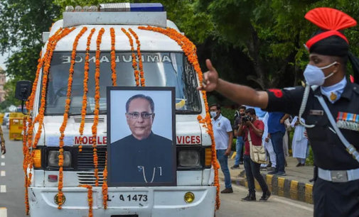 Pranab Mukherjee cremated with military honours amid Covid-19 precautions