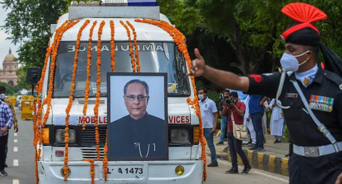 Pranab Mukherjee cremated with military honours amid Covid-19 precautions