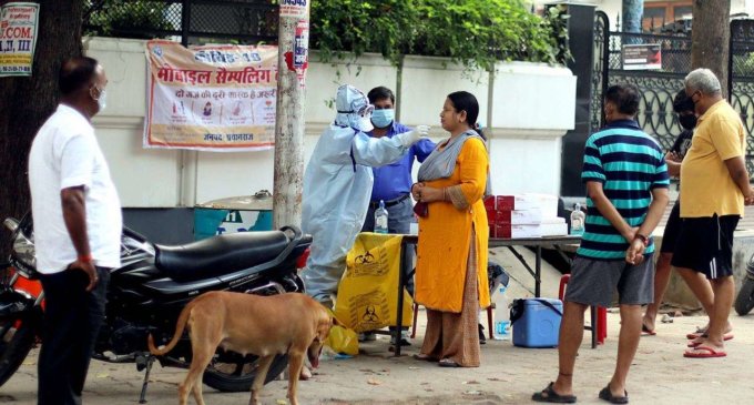 With highest single-day spike of 95,735 cases, India’s COVID-19 tally crosses 44-lakh mark
