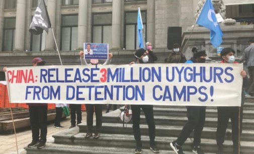Hundreds march in Vancouver to protest against China over atrocities against Uyghurs