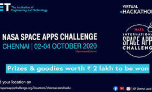 IET India’s Chennai Local Network to host the NASA International Space Apps Challenge 2020