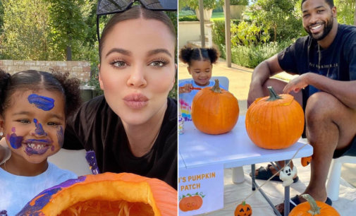 Khloe Kardashian, Tristan Thompson enjoy pumpkin party with daughter True