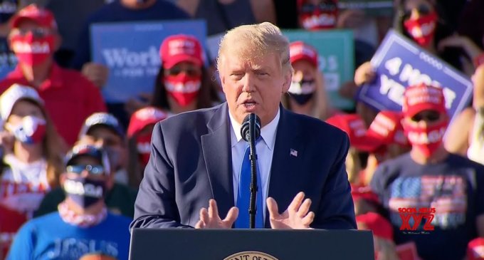 ‘Lock him up’, ‘idiots’, ‘disaster’: Trump swings for the fences, recycles 2016 greatest hits for final sprint