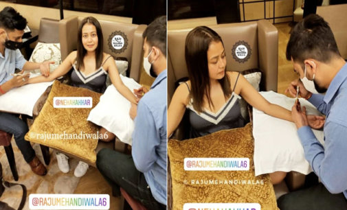 Neha Kakkar and Rohanpreet’s mehndi pictures go viral