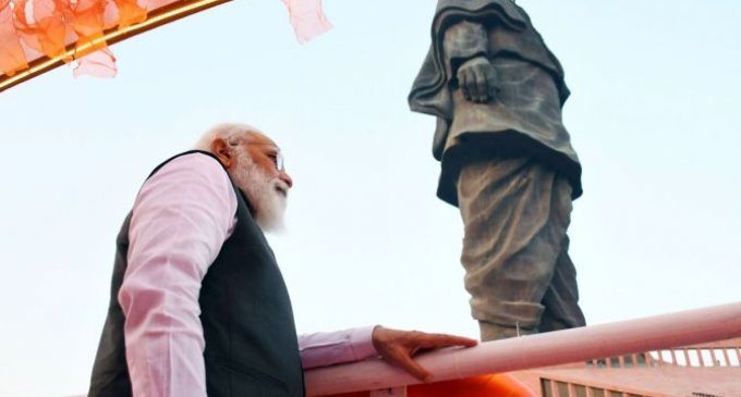 PM Modi pays tribute to Sardar Vallabhbhai Patel on his birth anniversary at Statue of Unity