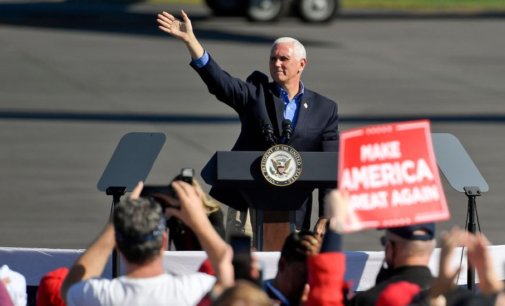 Pence stays campaigning despite aide’s Covid-19 diagnosis