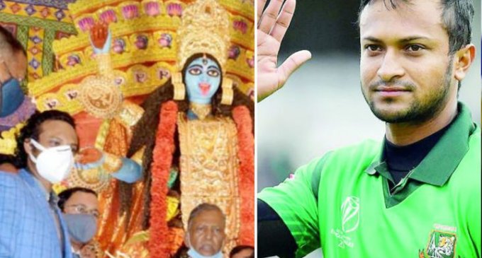Bangladesh cricketer Shakib apologises for ‘visiting’ Kolkata’s Kali Puja