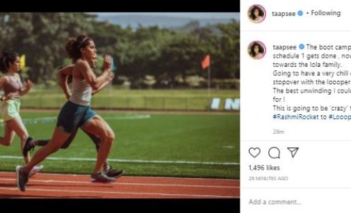 Taapsee Pannu concludes ‘boot camp like schedule 1’ for ‘Rashmi Rocket’