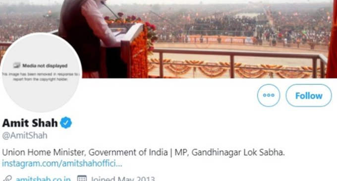Twitter removes Amit Shah’s display photo citing copyright violation, restored later
