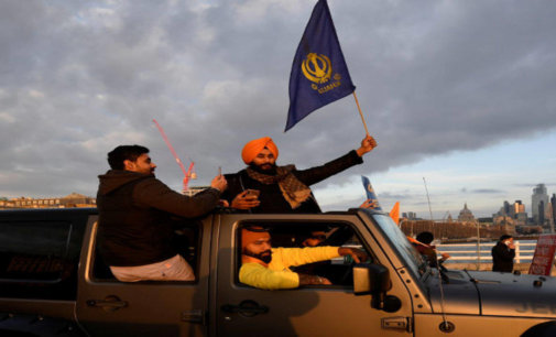 ‘Khalistani’ flags seen at London protest held in solidarity with Indian farmers