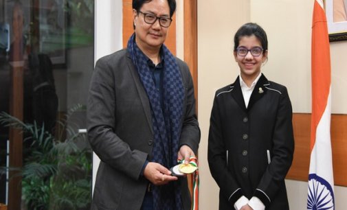 Rijiju meets 13-year-old equestrian Amairah, wishes her more success