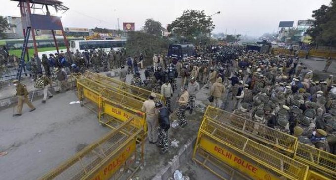 Traffic on Delhi border areas affected as farmers’ protest enters eighth day