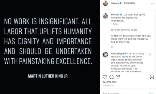 Jennifer Aniston, Reese Witherspoon, Dwayne Johnson, other stars mark Martin Luther King Jr. day