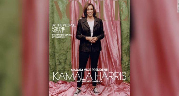 Kamala Harris Vogue cover sparks online stir