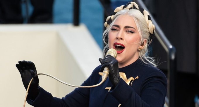 Lady Gaga delivers powerful rendition of US national anthem at Joe Biden’s inauguration