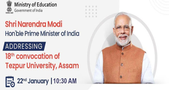 PM Modi to address 18th convocation of Assam’s Tezpur University today