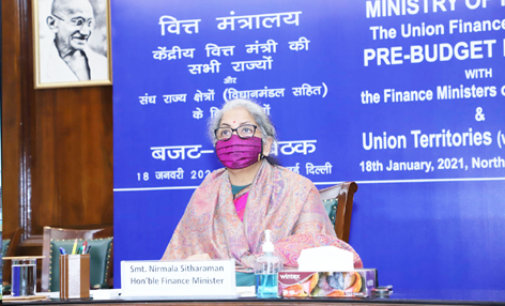 Sitharaman holds pre-budget consultation with state finance ministers
