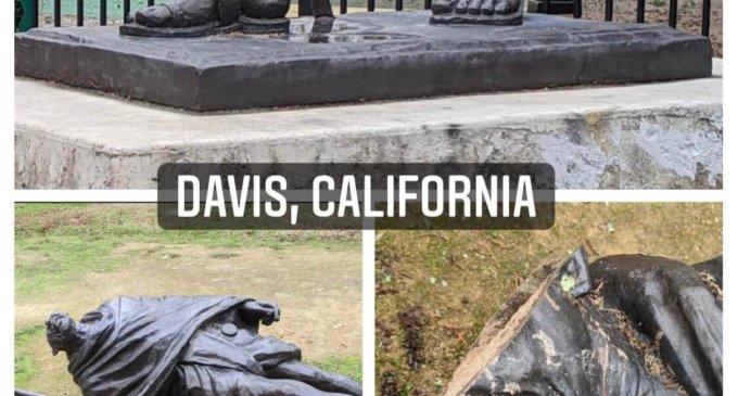 Gandhi statue decapitation in Davis needs to be investigated as hate crime