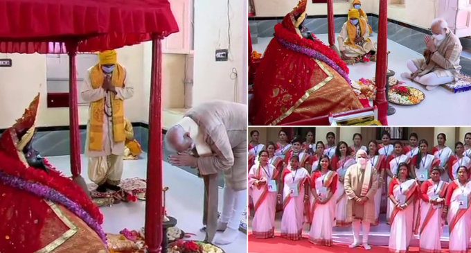 PM Modi offers prayers at Jeshoreshwari Kali Temple in Bangladesh