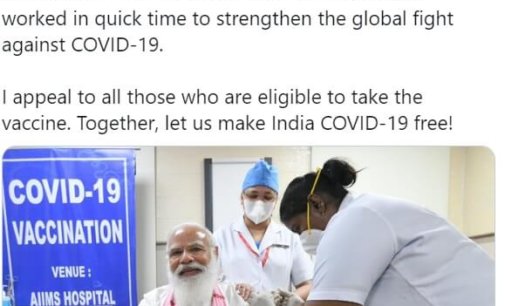 PM Modi takes first dose of COVID-19 vaccine
