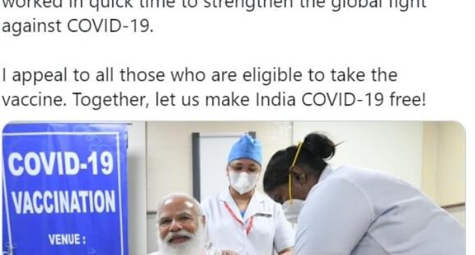 PM Modi takes first dose of COVID-19 vaccine
