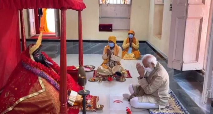 Prayed to Maa Kali to free human race from COVID-19: PM Modi