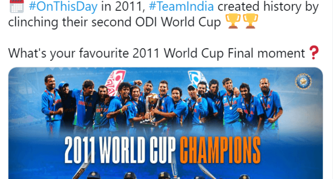 A decade later, still fresh in our minds: BCCI recalls India’s 2011 WC triumph