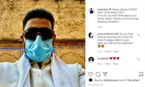 COVID-19: Abhishek Bachchan urges people to ‘keep masks on’ for safety of loved ones