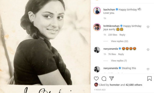Abhishek Bachchan wishes mother Jaya Bachchan on her birthday with throwback picture
