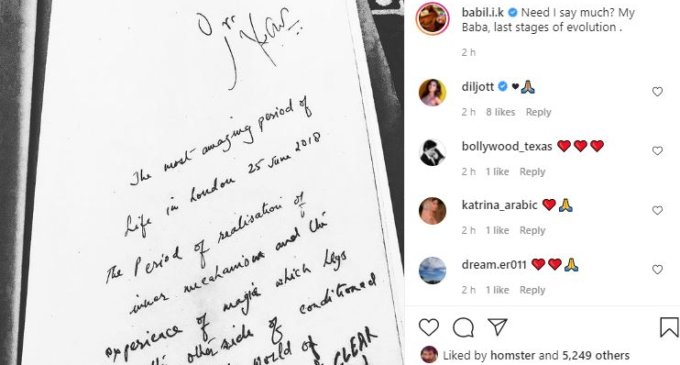 Irrfan Khan’s son Babil shares rare pic of actor on first death anniversary, pens emotional note