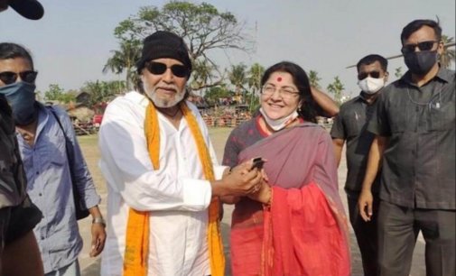 WB polls: Mithun Chakraborty campaigns for BJP’s Locket Chatterjee in Hugli-Chuchura