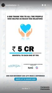 Anushka Sharma raises Rs 5 crore for COVID-19 relief, thanks people