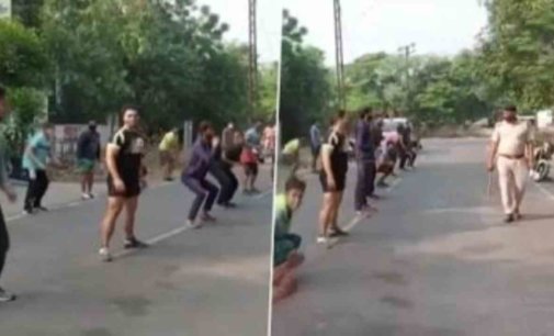 COVID-19: Lockdown flouters made to do sit ups as punishment in Ambala
