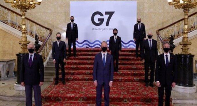 China condemns G7 statement criticising Beijing’s increasing presence in East and South China seas