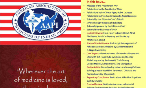 Journal Of AAPI inaugurated by Dr. Susan Bailey, AMA President