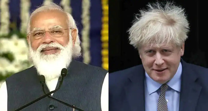 PM Modi to hold virtual summit with UK counterpart Boris Johnson today