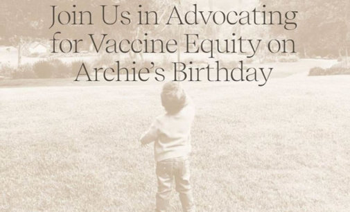 Prince Harry, Meghan Markle urge for vaccine donations on son Archie’s second birthday