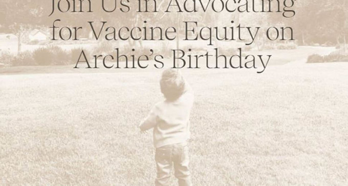 Prince Harry, Meghan Markle urge for vaccine donations on son Archie’s second birthday