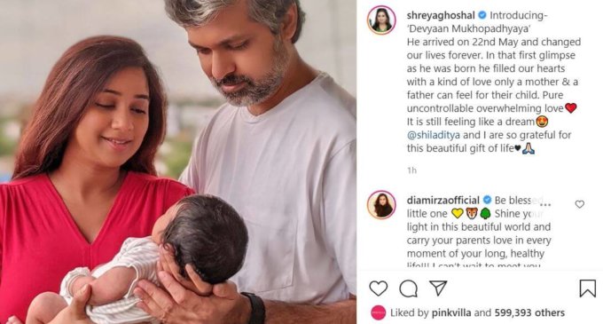 Shreya Ghoshal shares first glimpse of her son Devyaan