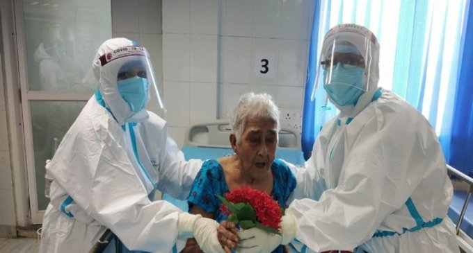 WB: 95-year-old woman beats COVID-19