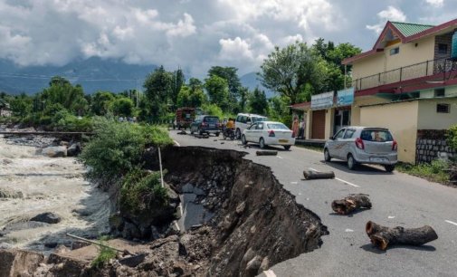 Chandigarh-Manali Highway closed due to landslide, restoration work underway