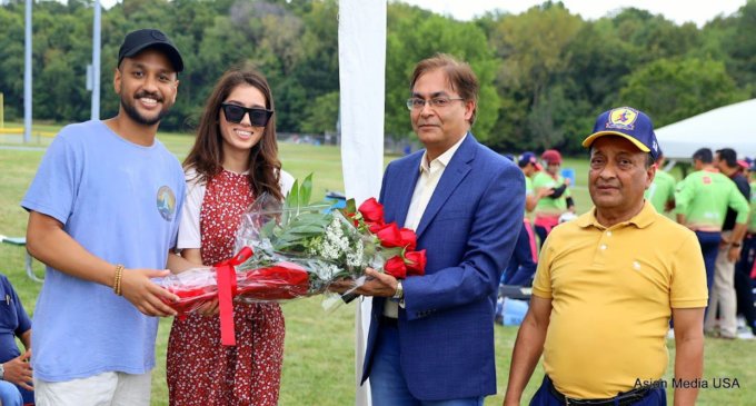 Indian CG Kumar attends Chicago Blasters victory match