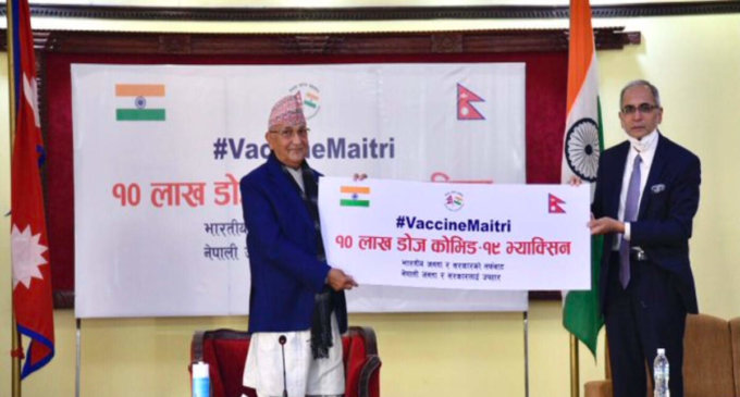 Nepal thanks India for resumption of Vaccine Maitri