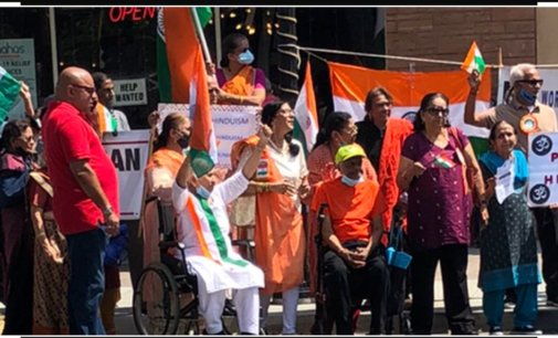 Indian Hindu-American seniors gather in Artesia; condemn the “Dismantling Global Hindutva” Conference.