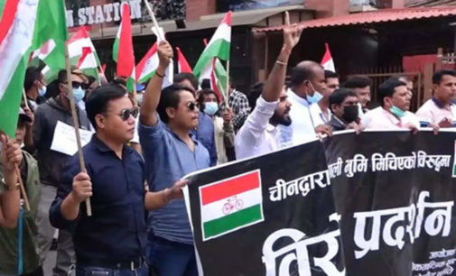 Protest against Chinese occupation of Nepal’s land
