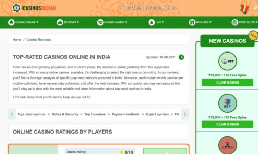 Casinosindian.com Is in the Game to Conquer the Indian Gambling Market